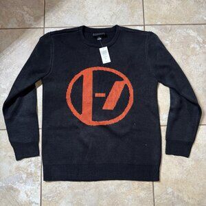 Twenty One Pilots Logo Intarsia Sweater MEDIUM New